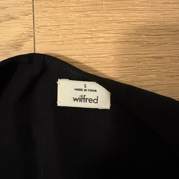 Aritzia Wilfred Croisees Black Tie Front Romper Size Small - Picture 4 of 4